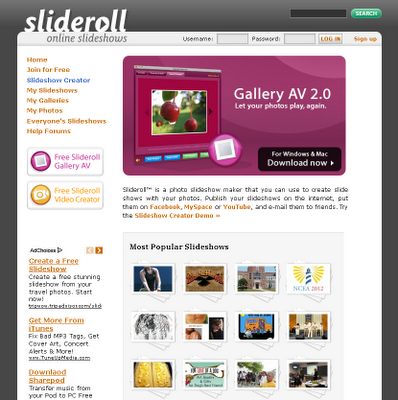 Slideroll - Crea presentaciones de diapositivas