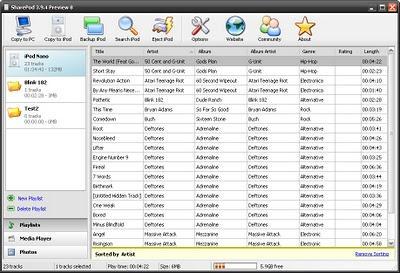 SharePod - Gestiona la musica de tu iPod facilmente SharePod - Gestiona la musica de tu iPod facilmente