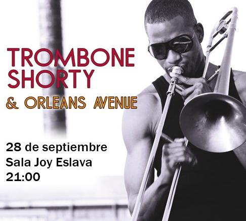 Trombone Shorty en directo el próximo miercoles en la Joy Eslava de Madrid