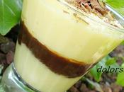 Postre cremoso chocolate coco
