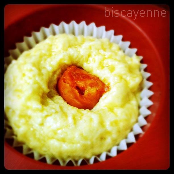 Muffins de talo con txistorra