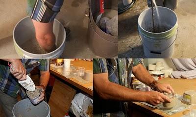 Macetas con envases reciclados