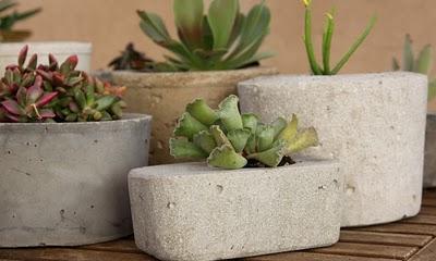 Macetas con envases reciclados