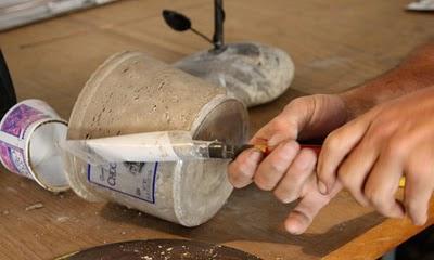 Macetas con envases reciclados