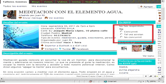 6. Participar en los eventos o actividades