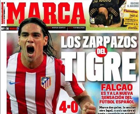 Falcao maravilla en España a ritmo de goles
