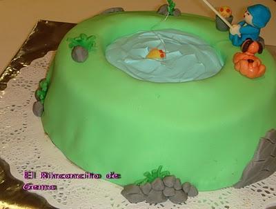 TARTA POCOYO EN EL LAGO!