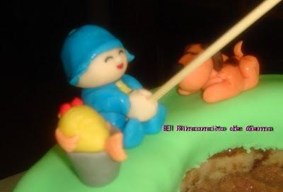 TARTA POCOYO EN EL LAGO!