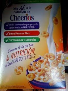 El pasillo del cereal: Cheerios Avena Integral