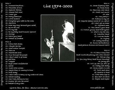 BRUCE SPRINGSTEEN - THE COVERS (LIVE) 1974/2003 BRUCE SPRINGSTEEN - THE COVERS (LIVE) 1974/2003