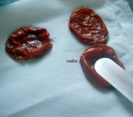 Tomates secos en microondas