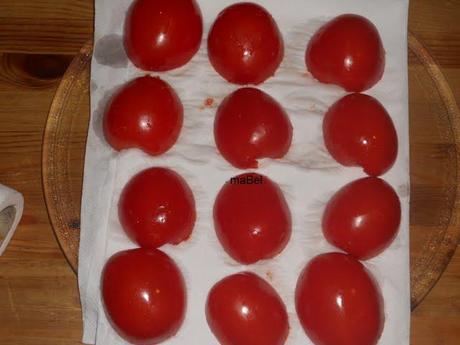 Tomates secos en microondas
