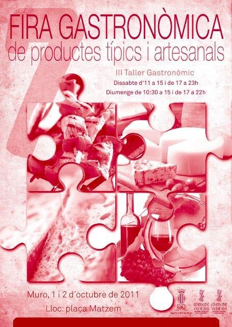 Muro de Alcoy. VII Feria Gastronómica de Productos Típicos y Artesanales - XI Concurso de Paellas Vila de Muro 2011 Muro de Alcoy. VII Feria Gastronómica de Productos Típicos y Artesanales - XI Concurso de Paellas Vila de Muro 2011