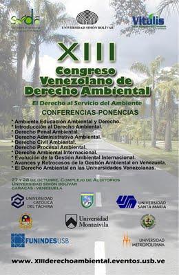XIII Congreso Venezolano de Derecho Ambiental