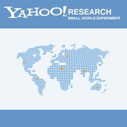 Yahoo, Small World Experiment o Experimento del Mundo Pequeño