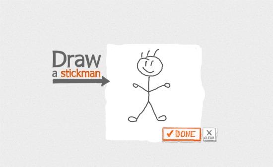 Draw a stickman, gran web interactiva