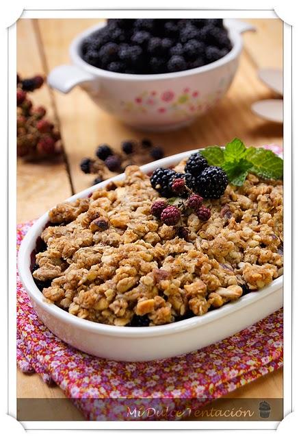 Crumble crujiente de Moras y Frutos Secos - Resultado del Sorteo Bonduelle