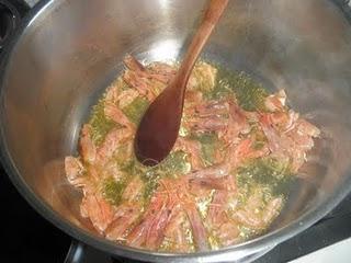 Fumet de pescado al brandy