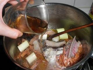 Fumet de pescado al brandy