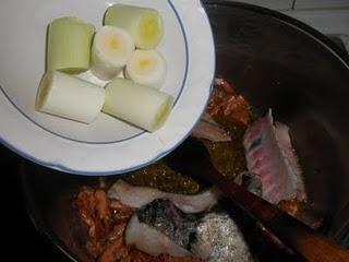 Fumet de pescado al brandy