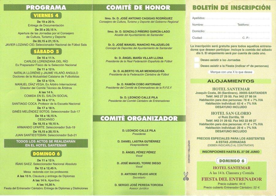 8ª Jornadas nacionales de Entrenadores en Santander