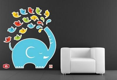 Twitteros de decoración