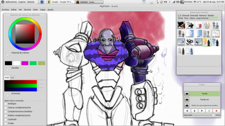 Energy Robot con Mypaint y GNU-Linux