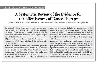 Evaluación de efectividad de la danzoterapia - Strassel y col.