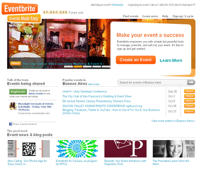 Eventbrite - Organiza eventos sociales con cobro de entrada