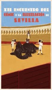 CARTELXIIencuentroTextura_peq XII Encuentro del Cómic y la Ilustración de Sevilla