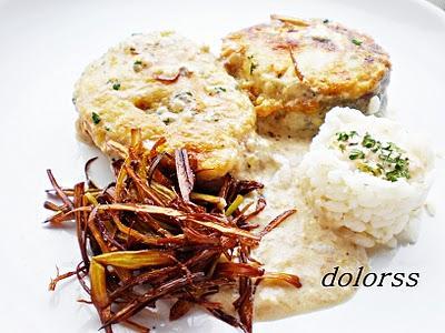 Merluza en cazuela con salsa de puerros