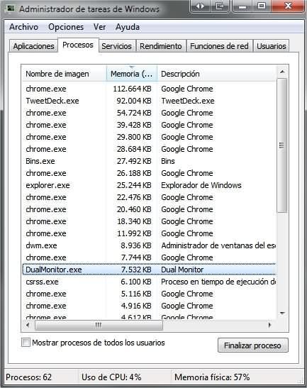 Cómo ampliar/extender la barra de tareas en múltiples monitores en Windows 7