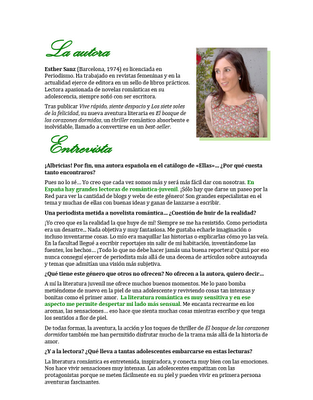 Lanzamiento de El Bosque de los corazones dormidos