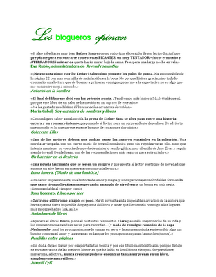 Lanzamiento de El Bosque de los corazones dormidos