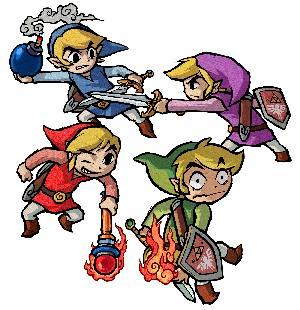 the legend of zelda 4 swords artwork The Legend of Zelda: Four Swords ya disponible gratis para DSi y 3DS