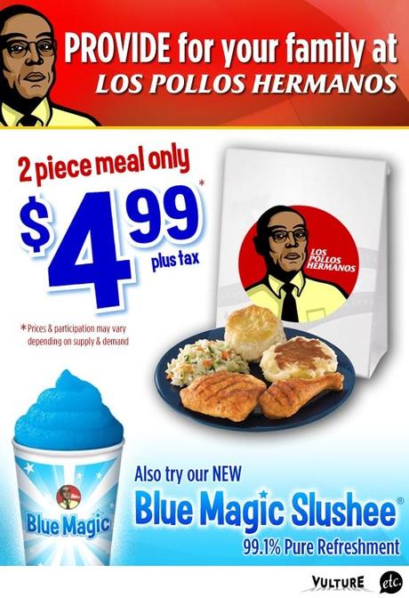 Menu Oferta en Los Pollos Hermanos! Menu Oferta en Los Pollos Hermanos!