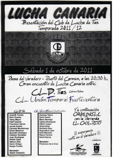 PRESENTACION DEL TIAS  Y EL TAO EN LANZAROTE LUCHA CANARIA 2011