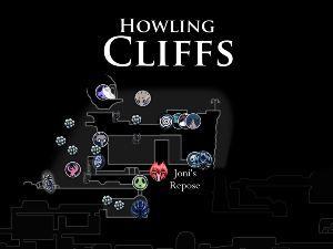 Hollow Knight Howling Cliffs Map