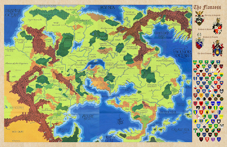 Mapa de Greyhawk a gran tamaño, por Grumpy Old Grognard