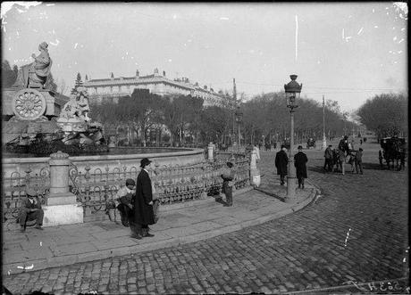 Fotos antiguas de Madrid: Cibeles y Paseo de Recoletos, en 1914