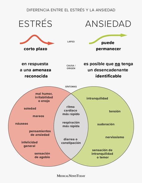 Estrés o ansiedad: Diferencias, síntomas y alivio