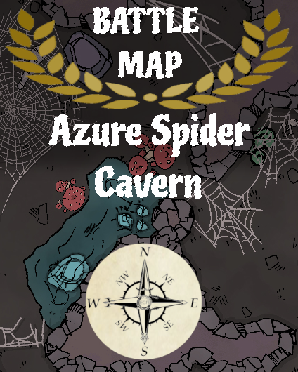Battle Map (2): Azure Spider Cavern, de Explorer's Guild Publishing Battle Map (2): Azure Spider Cavern, de Explorer's Guild Publishing