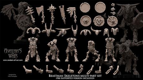 Nuevos Hombres Bestia para Imprimir en 3D de AoW Nuevos Hombres Bestia para Imprimir en 3D de AoW