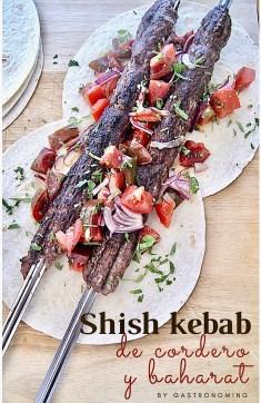 Shish kebab de cordero y baharat