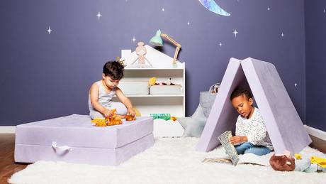 Sofá infantil modular de juego con cojines para construir lo que imagines