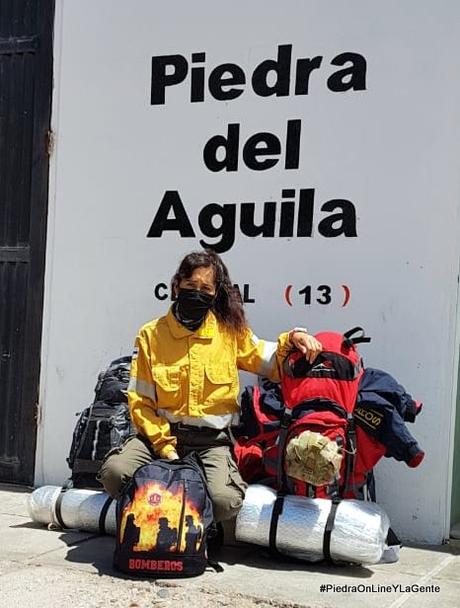 Bomberos de Piedra del Águila viajan a combatir incendio en Río Negro