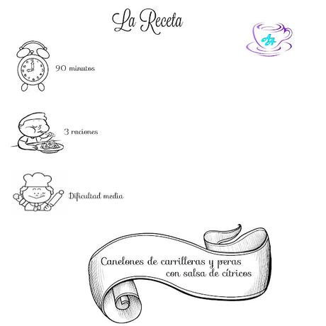 CANELONES DE CARRILLERAS Y PERA CON SALSA DE CÍTRICOS CANELONES DE CARRILLERAS Y PERA CON SALSA DE CÍTRICOS