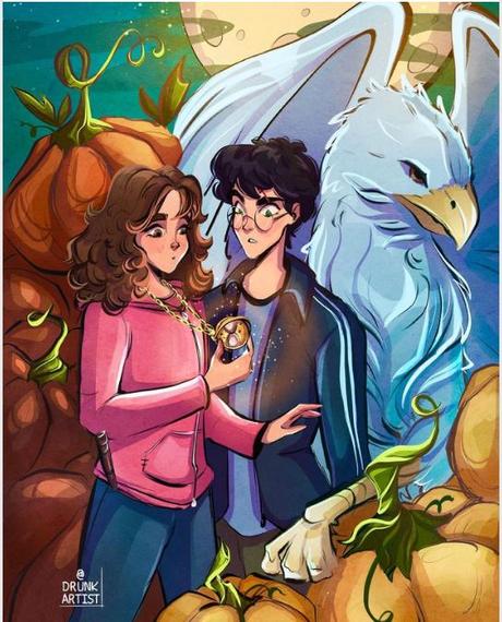 Harry Potter ilustraciones:  Versiones de los personajes de Harry Potter si fueran dibujos animados