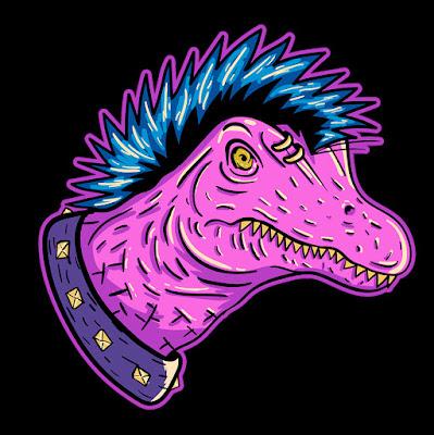 Los dinosaurios punk de PIN Studio