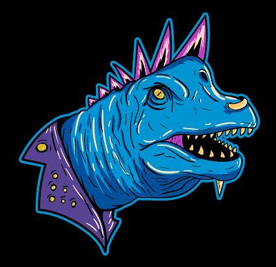 Los dinosaurios punk de PIN Studio